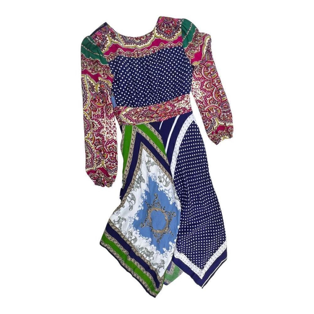 Anthropologie Women's 0 Moulinette Soeurs Istanbul Wrap Dress Multi-Color HOBO - Picture 9 of 12